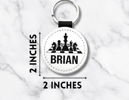 Personalized Chess Board Key Chain - KWL Creations