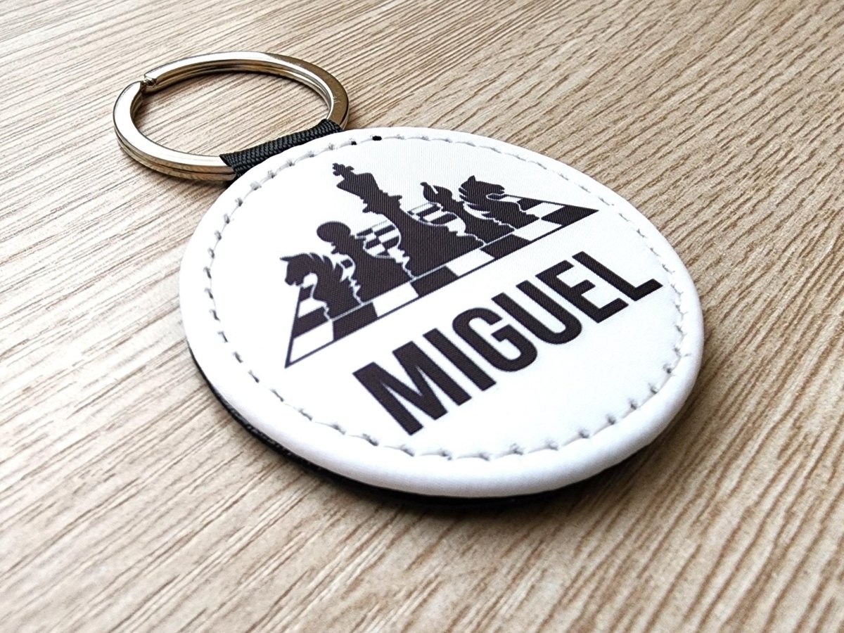 Personalized Chess Board Key Chain - KWL Creations