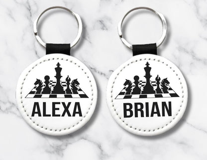 Personalized Chess Board Key Chain - KWL Creations