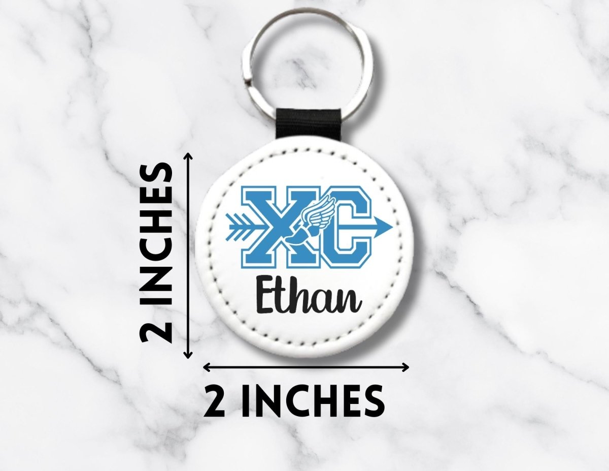 Personalized Cross Country Keychain - KWL Creations