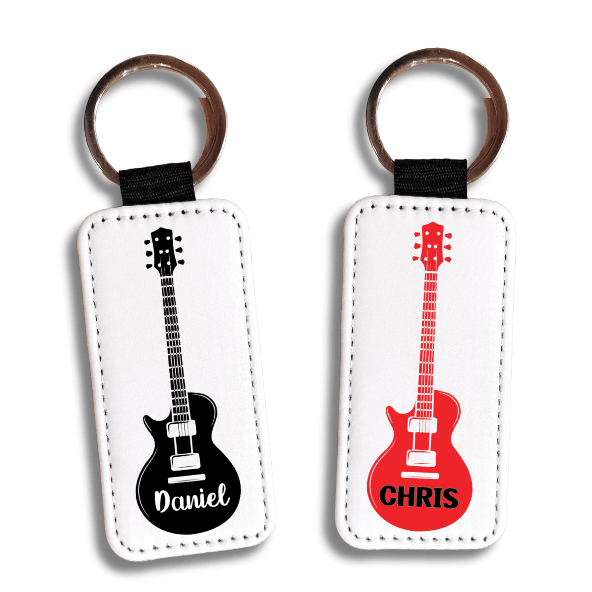 Personalized Electric Guitar Keychain - KWL Creations