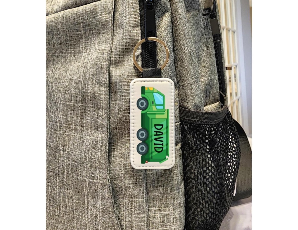 Personalized Garbage Truck Keychain: Waste Management Gift - KWL Creations