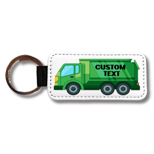 Personalized Garbage Truck Keychain: Waste Management Gift - KWL Creations