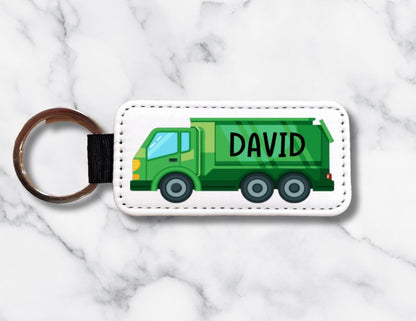 Personalized Garbage Truck Keychain: Waste Management Gift - KWL Creations