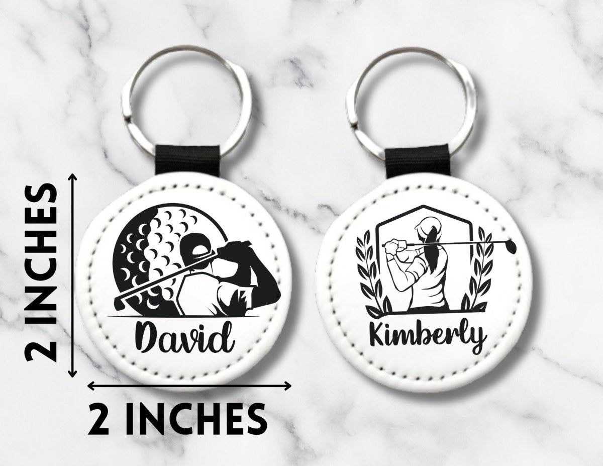 Personalized Golf Keychain – Custom Name Golfer Bag Tag - KWL Creations