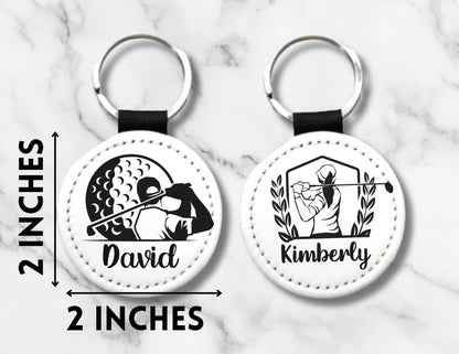 Personalized Golf Keychain – Custom Name Golfer Bag Tag - KWL Creations