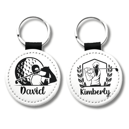 Personalized Golf Keychain – Custom Name Golfer Bag Tag - KWL Creations