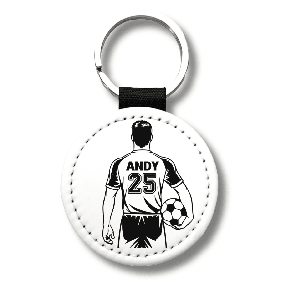 Personalized Guy Soccer Player Keychain – Custom Name & Team Number - KWL Creations