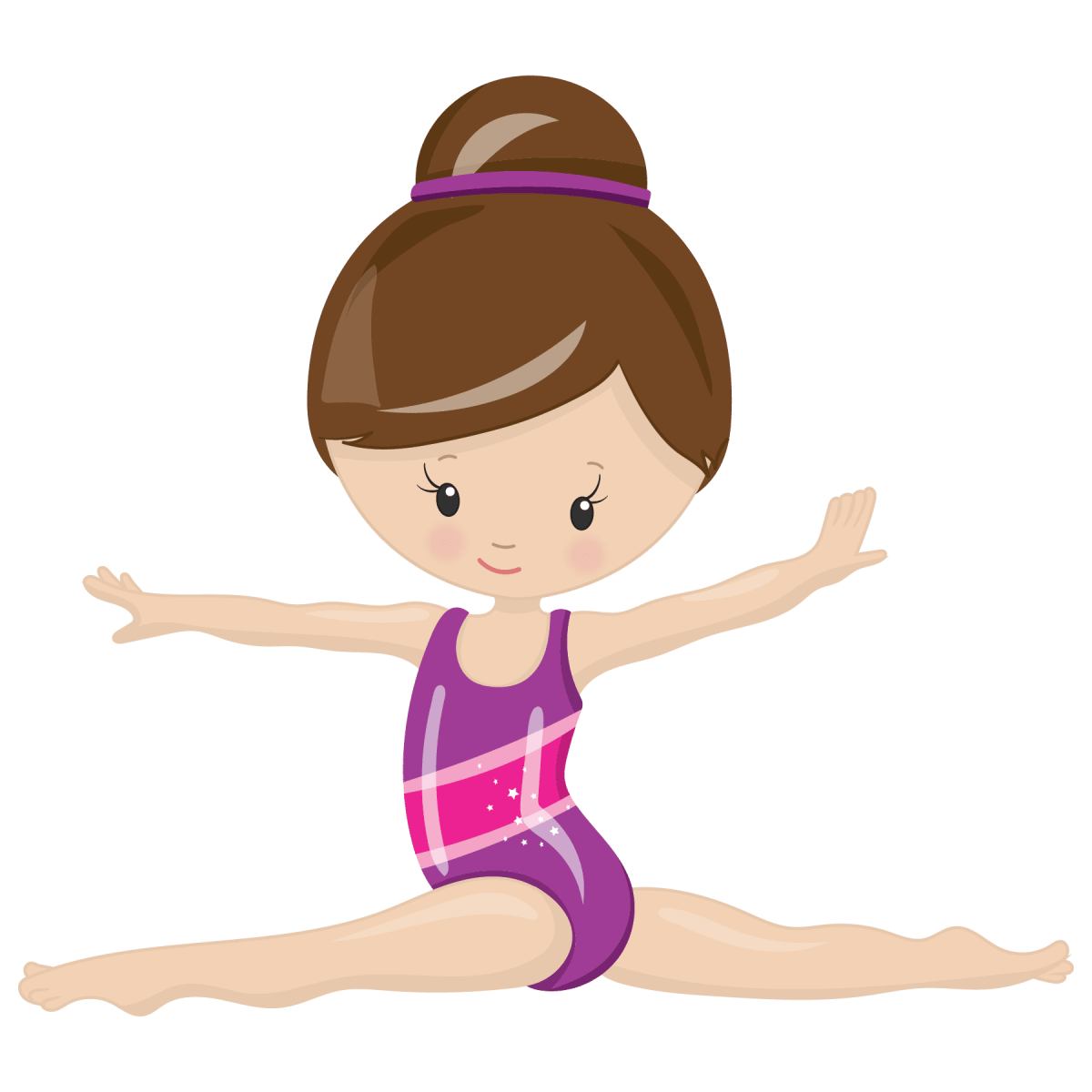 Personalized Gymnastics Girl Sticker: Custom Name Vinyl Decal - KWL Creations