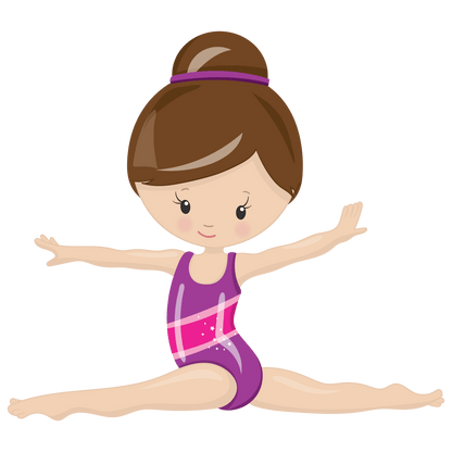 Personalized Gymnastics Girl Sticker: Custom Name Vinyl Decal - KWL Creations