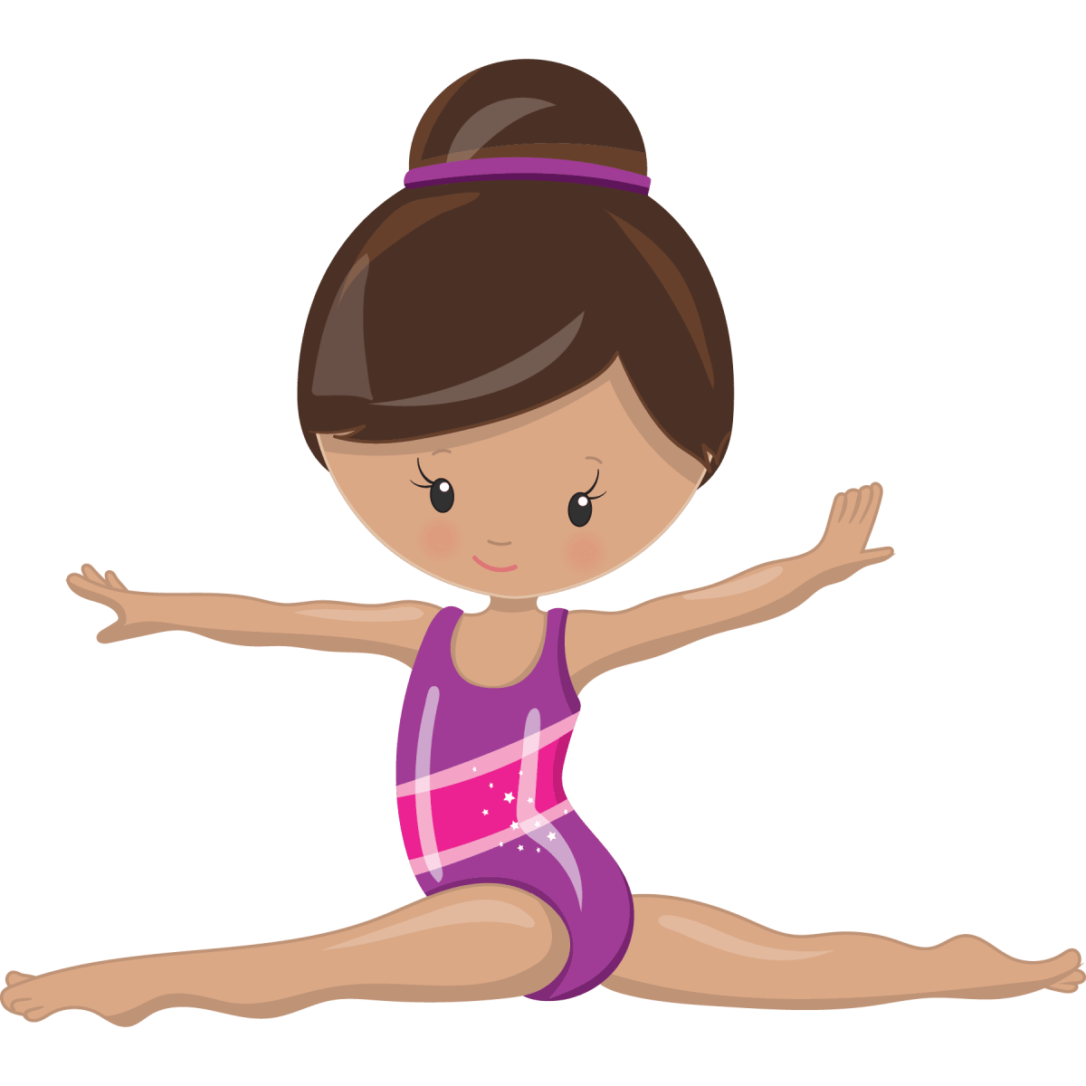 Personalized Gymnastics Girl Sticker: Custom Name Vinyl Decal - KWL Creations