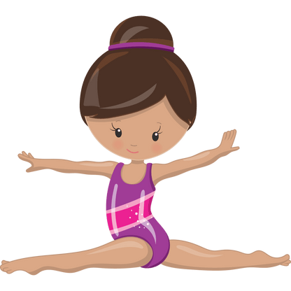 Personalized Gymnastics Girl Sticker: Custom Name Vinyl Decal - KWL Creations