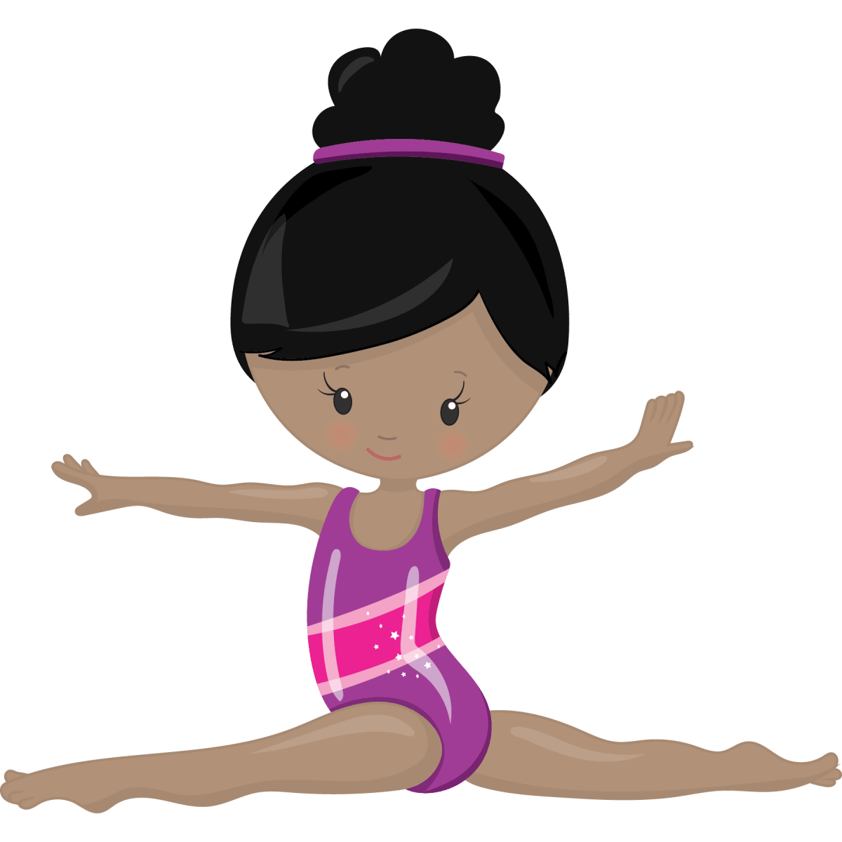 Personalized Gymnastics Girl Sticker: Custom Name Vinyl Decal - KWL Creations