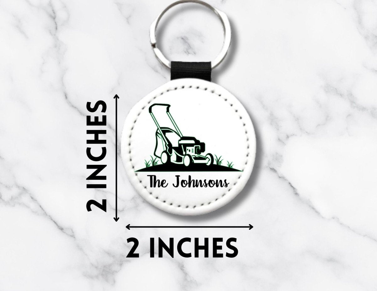 Personalized Lawn Mower Keychain – Custom Name Yard Work Gift for Gardeners & Landscapers - KWL Creations