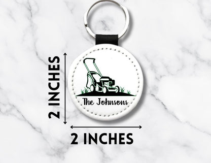 Personalized Lawn Mower Keychain – Custom Name Yard Work Gift for Gardeners & Landscapers - KWL Creations