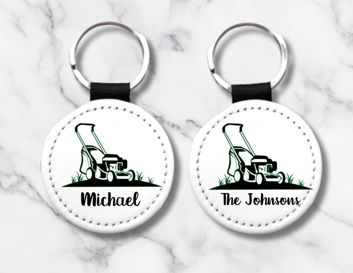 Personalized Lawn Mower Keychain – Custom Name Yard Work Gift for Gardeners & Landscapers - KWL Creations