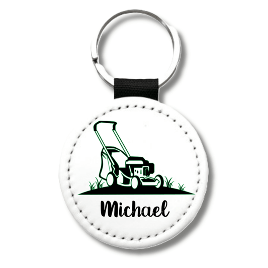 Personalized Lawn Mower Keychain – Custom Name Yard Work Gift for Gardeners & Landscapers - KWL Creations