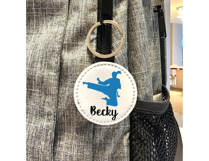 Personalized Martial Arts Keychain – Custom Name, Gender & Color | Karate, Taekwondo, MMA Gift - KWL Creations