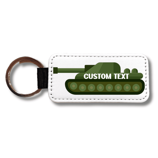 Personalized Military Tank Keychain: Custom Name Army Gift - KWL Creations