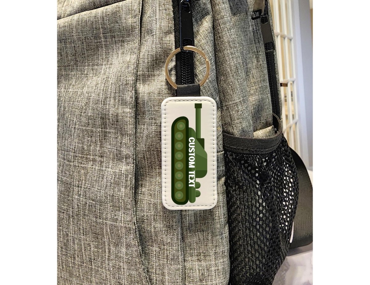 Personalized Military Tank Keychain: Custom Name Army Gift - KWL Creations