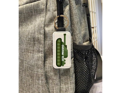 Personalized Military Tank Keychain: Custom Name Army Gift - KWL Creations