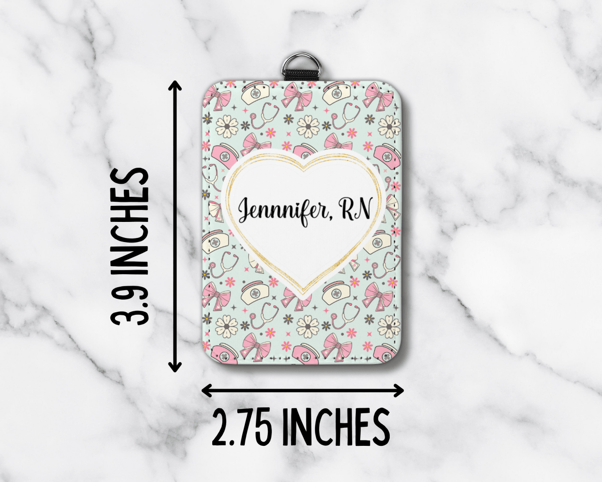 Personalized Nurse Badge Holder with Custom Name & Title - KWL Creations