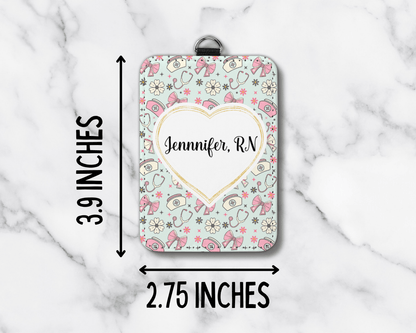 Personalized Nurse Badge Holder with Custom Name & Title - KWL Creations