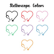 Personalized Nurse Keychain: Stethoscope Heart Design, Custom RN Gift - KWL Creations