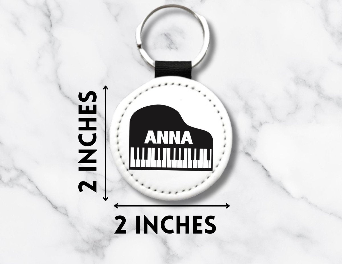 Personalized Piano Keychain: Music Lover Gift - KWL Creations