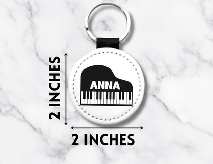 Personalized Piano Keychain: Music Lover Gift - KWL Creations