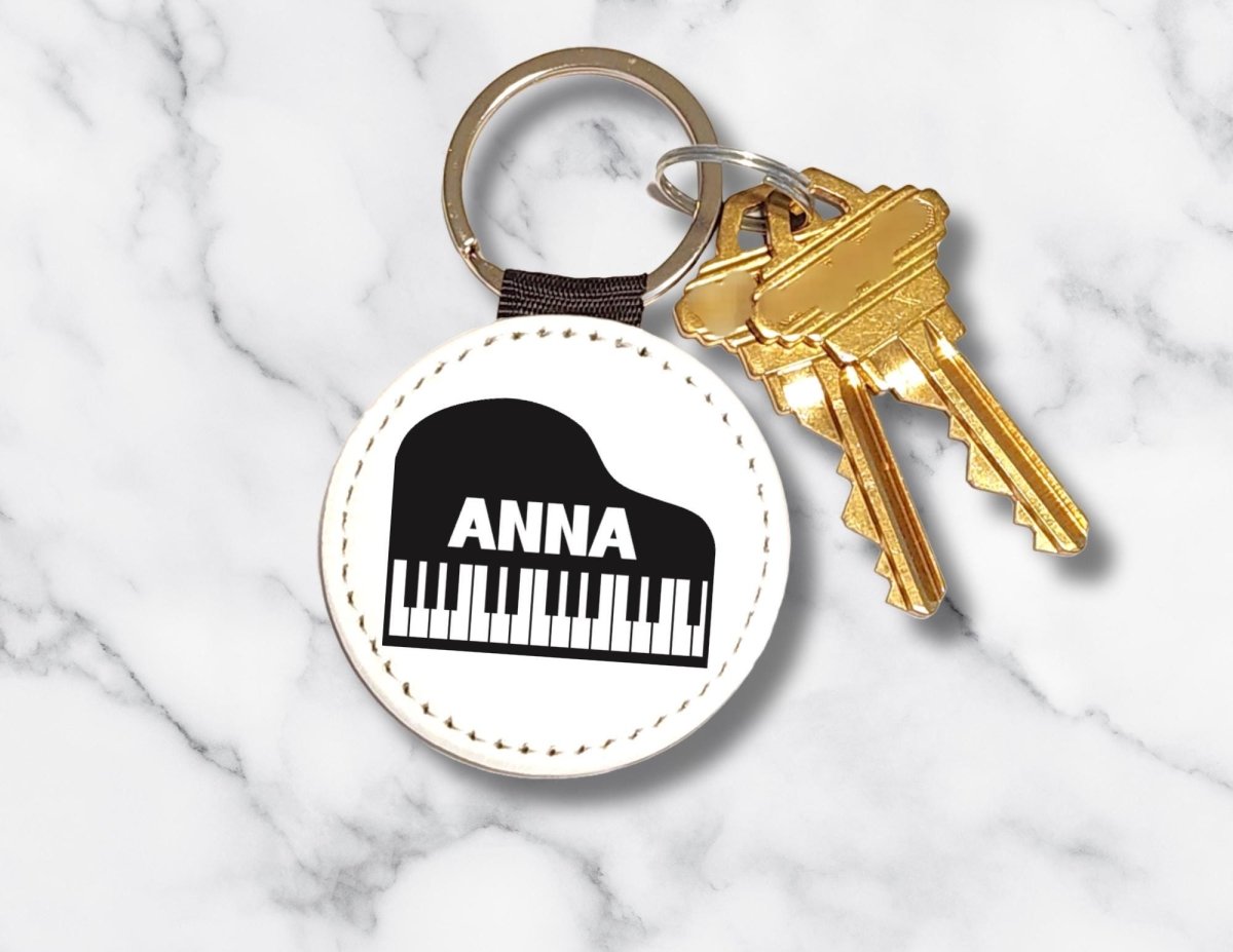 Personalized Piano Keychain: Music Lover Gift - KWL Creations