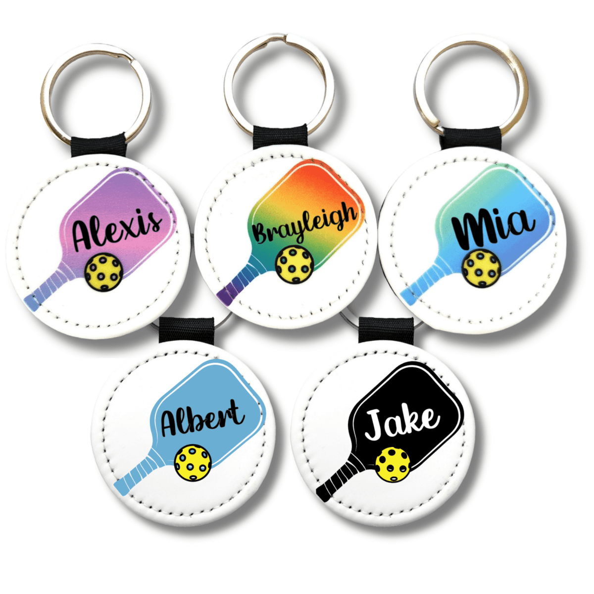 Personalized Pickleball Paddle Keychain - KWL Creations