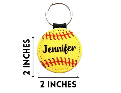 Personalized Softball Keychain : Team Gifts, Player Gift - KWL Creations