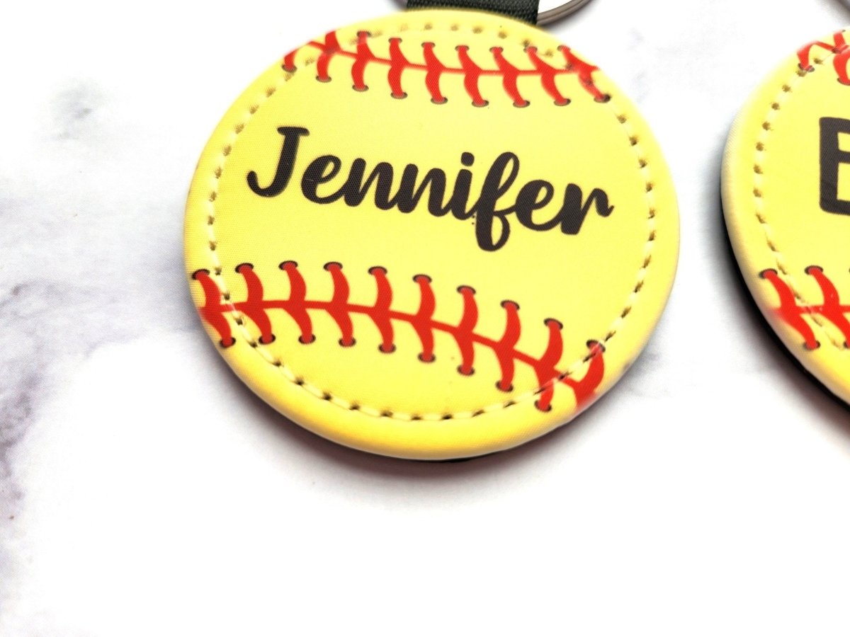 Personalized Softball Keychain : Team Gifts, Player Gift - KWL Creations