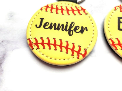 Personalized Softball Keychain : Team Gifts, Player Gift - KWL Creations