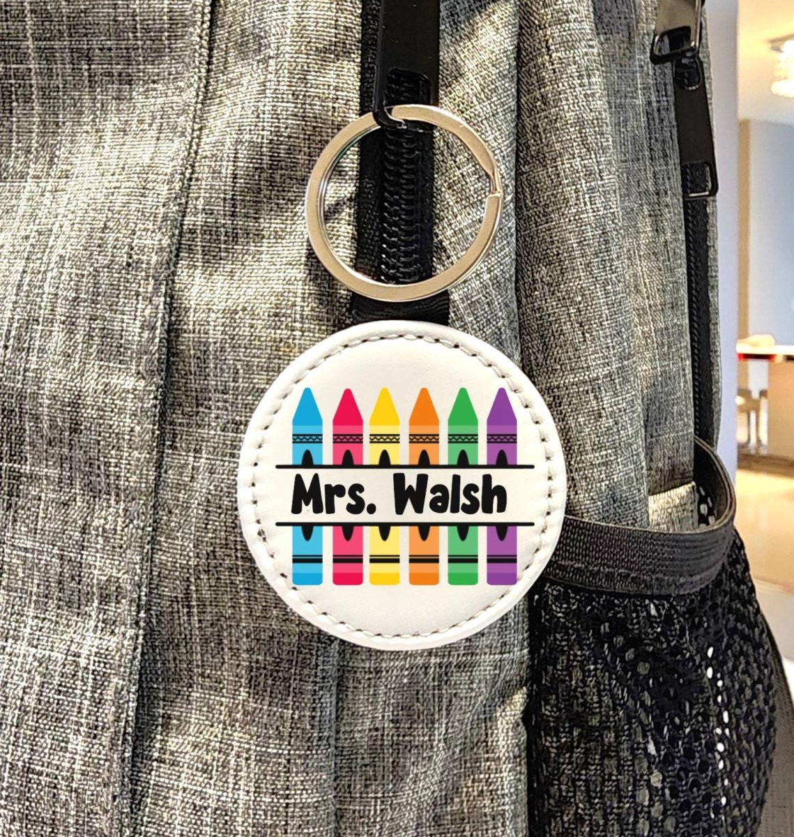 Personalized Teacher Crayon Keychain – Teacher Name Gift - KWL Creations