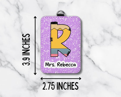 custom teacher ID holder