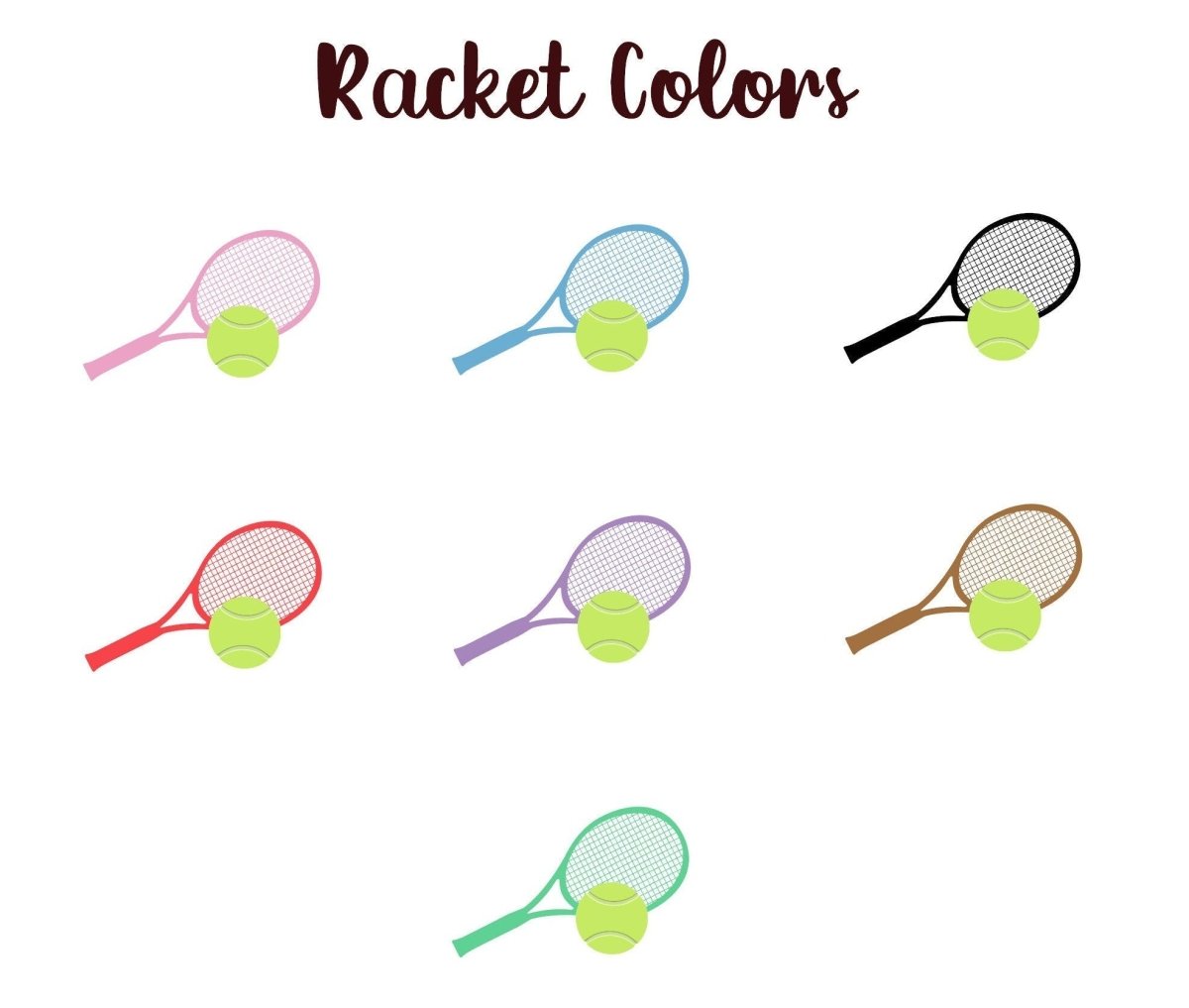 Personalized Tennis Keychain – Custom Name Racket Bag Tag - KWL Creations
