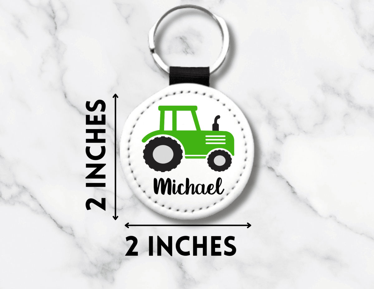 Personalized Tractor Keychain - KWL Creations