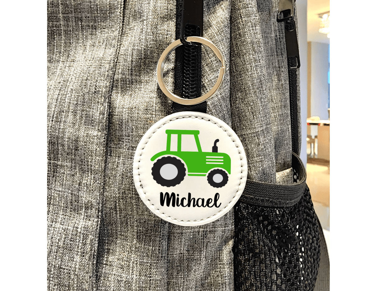 Personalized Tractor Keychain - KWL Creations