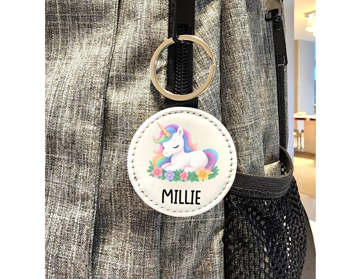 Personalized Unicorn Keychain, Kids Name Keychain - KWL Creations