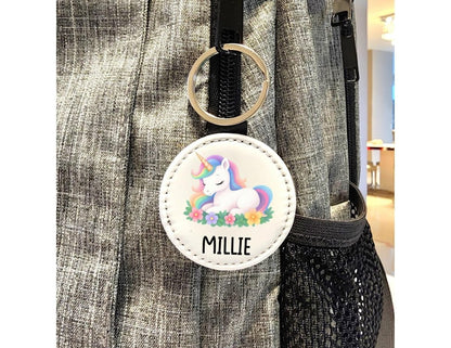 Personalized Unicorn Keychain, Kids Name Keychain - KWL Creations