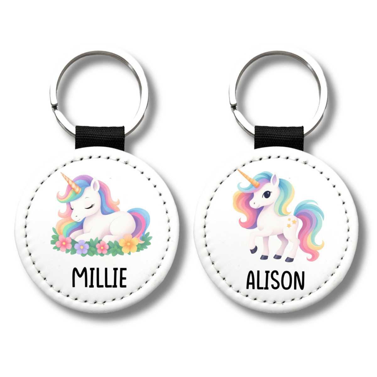 Personalized Unicorn Keychain, Kids Name Keychain - KWL Creations