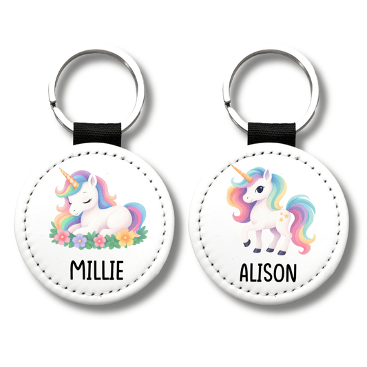Personalized Unicorn Keychain, Kids Name Keychain - KWL Creations