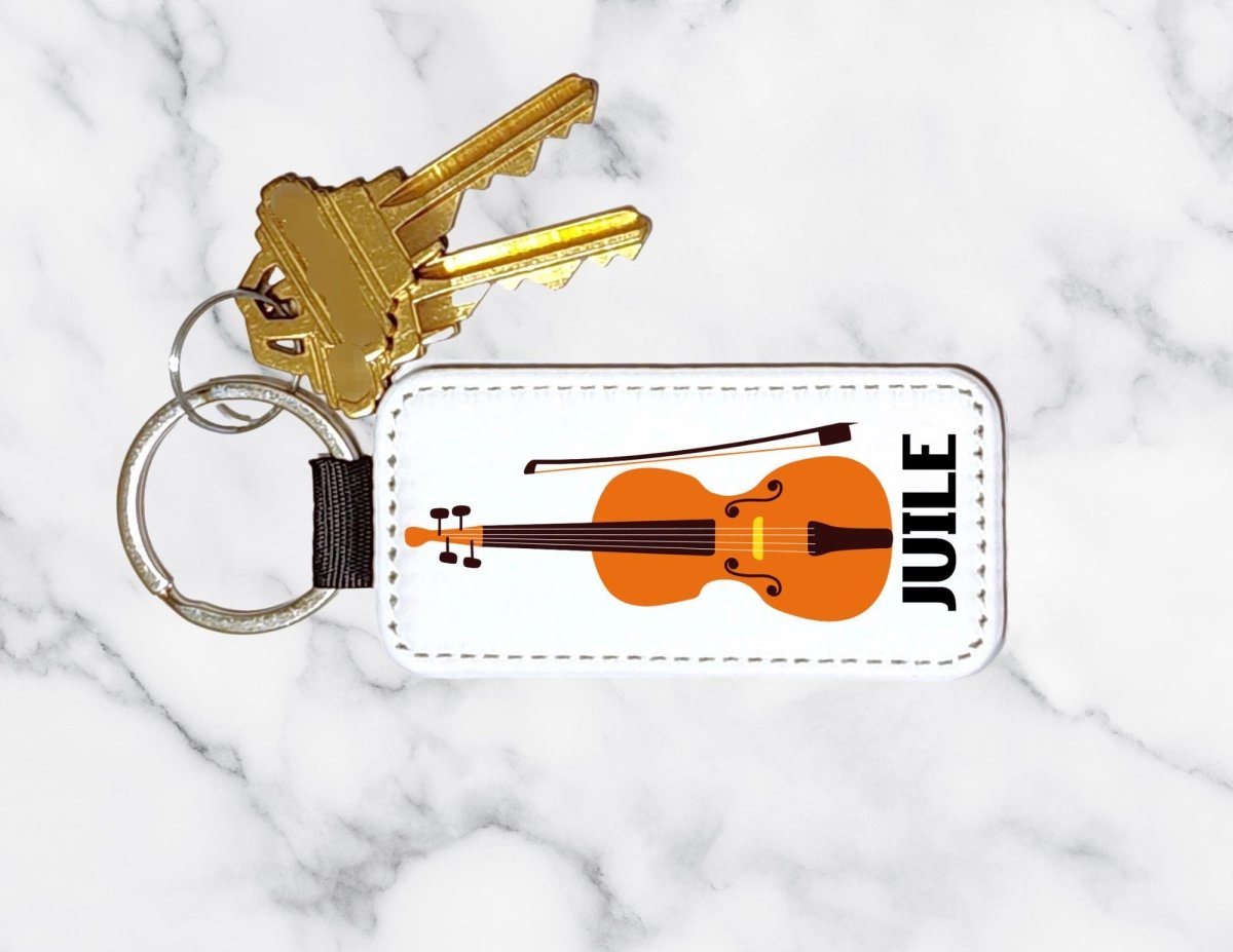 Personalized Violin Keychain: Custom Name Music Gift - KWL Creations