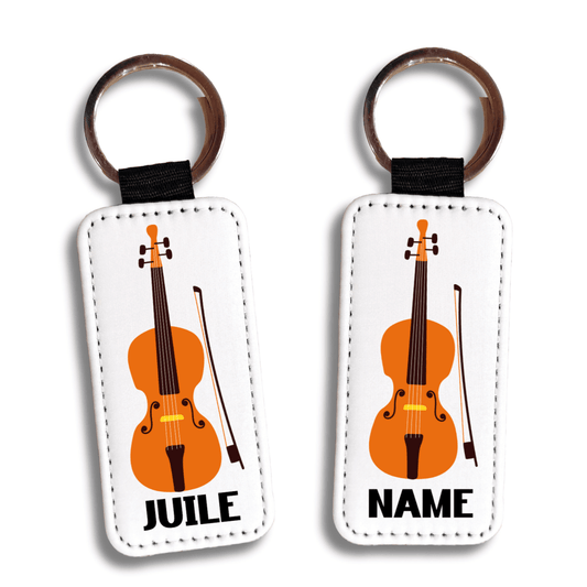 Personalized Violin Keychain: Custom Name Music Gift - KWL Creations