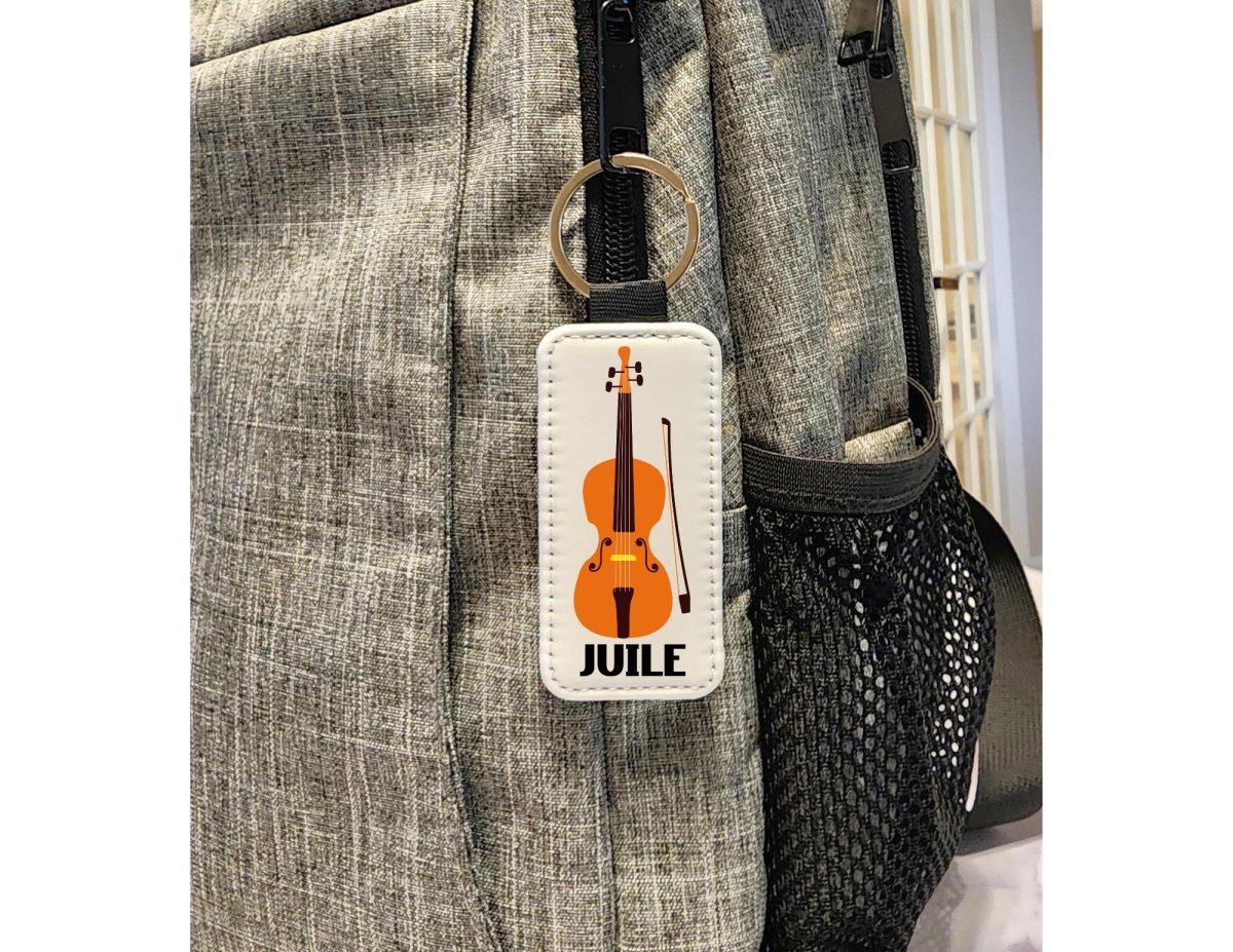Personalized Violin Keychain: Custom Name Music Gift - KWL Creations