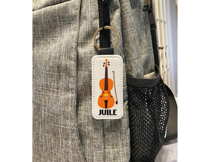 Personalized Violin Keychain: Custom Name Music Gift - KWL Creations