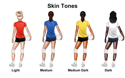 Skin tone chart for custom stickers
