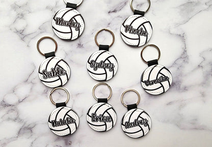 Personalized Volleyball Keychain – Custom Name Bag Tag - KWL Creations